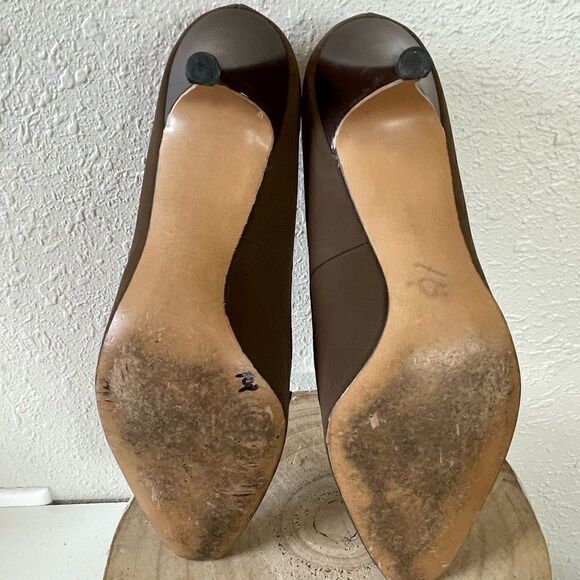 Vintage Sears Featherlite Brown Heels Size 7.5 B EUC - Picture 7 of 7